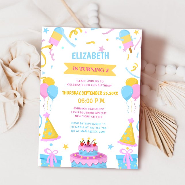 Invitación cumpleaños único y extremadamente lindo (Subido por el creador)