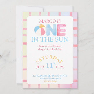Invitación Cumpleaños uno al sol
