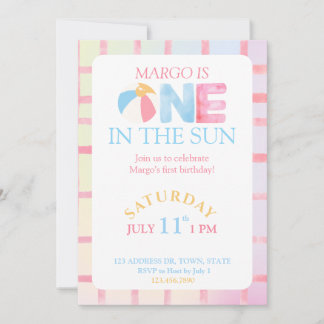 Invitación Cumpleaños uno al sol