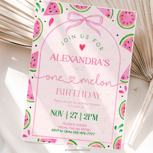 Invitación Cumpleaños Uno en un Melón