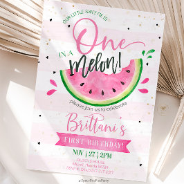 Invitación Cumpleaños Uno en un Melón