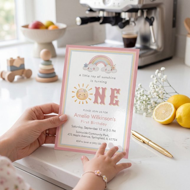 Invitación Cumpleaños UNO Sol Radiante Cumpleaños  (Subido por el creador)
