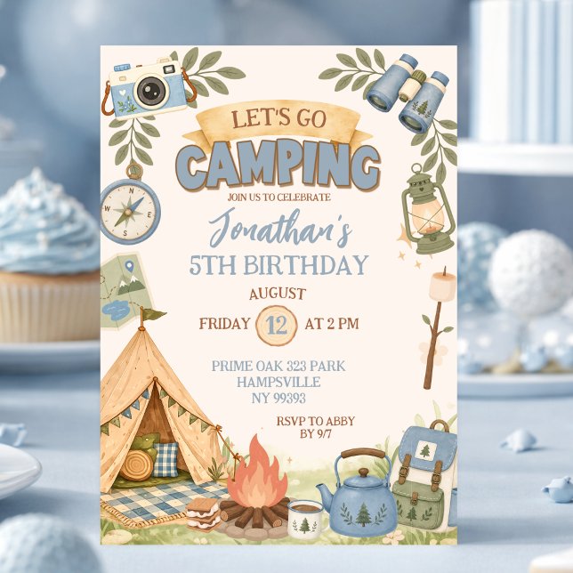 Invitación Cumpleaños Vamos de Camping (Subido por el creador)