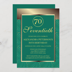 Invitación Cumpleaños verde azulado De La Frontera Con Patrón