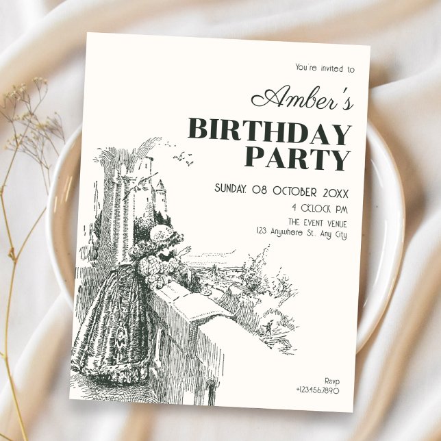 Invitación Cumpleaños vintage (Subido por el creador)
