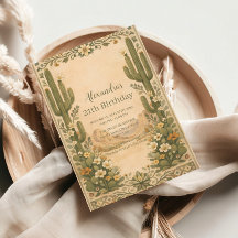 Cumpleaños Vintage Desert Botanicals