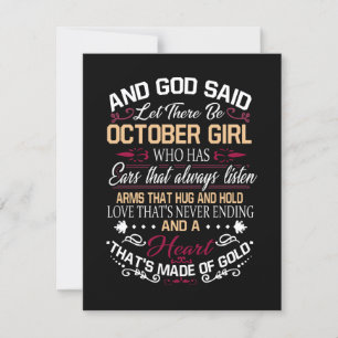 Invitación Cumpleaños   Y Dios Dijo Que Hubiera Octubre Mucha