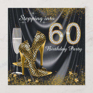 Invitación Cumpliendo 60 Años Fiesta de Cumpleaños en Seda Ne
