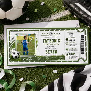 Invitación Cumplo 6, Ahora Tengo 7 Fútbol América Cumpleaños 