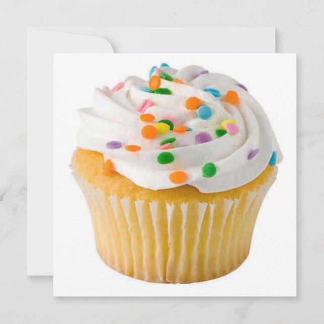 Invitación Cupcake gigante popular (Anverso)