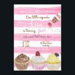 Invitación Cupcakes Birthday Invitation, Cupcakes Invitation<br><div class="desc">Customize this Cupcakes Birthday Invitation with your own information.</div>