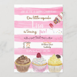 Invitación Cupcakes Birthday Invitation, Cupcakes Invitation