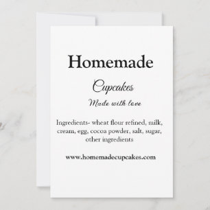 Invitación Cupcakes caseros hechos con amor agregar texto sit