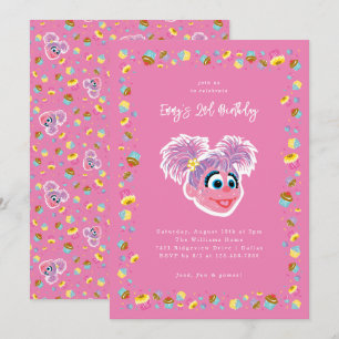 Invitación Cupcakes y Confeti de Cumpleaños de Abby Cadabby