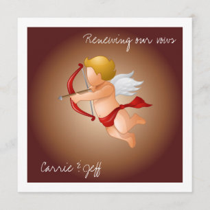 Invitación Cupidos y su flecha