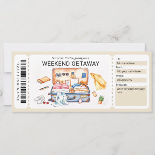 Invitación Cupón de Escape de Fin de Semana