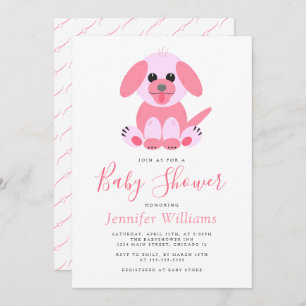 Invitación Cuppy Pink Personalizado Beber Ducha