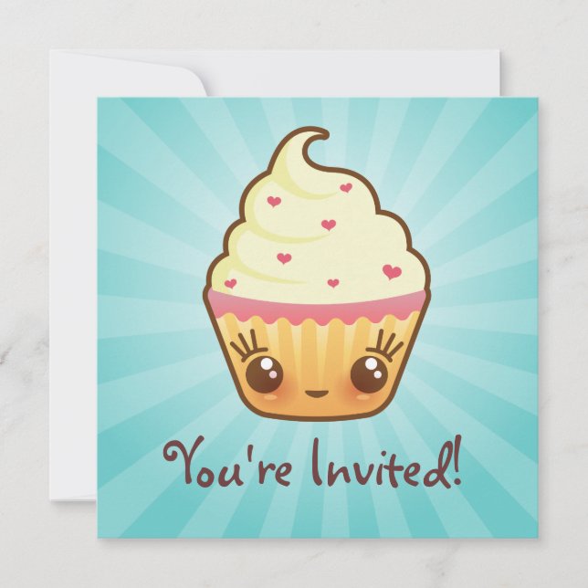 Invitación CuppyCakes (Anverso)