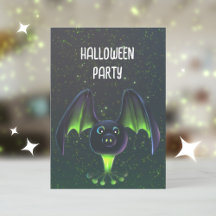 Invitación curada de Fiesta para niños de Hallowee