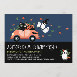 Invitación Curado Disparo Halloween De Blue Baby Shower