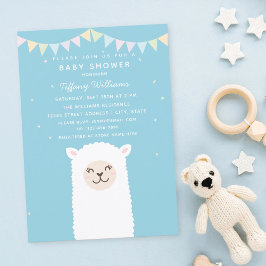 Invitación Curiosa Llama Momma Fiesta Bebé Ducha