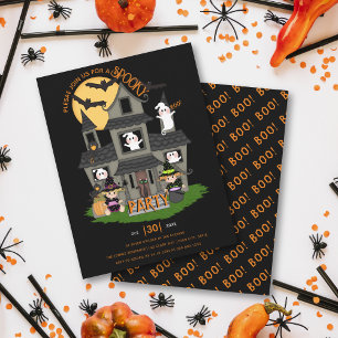 Invitación Curiosa y espeluznante fiesta de Halloween