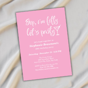 Invitación Curioso trago moderno Soy el cumpleaños 50 de la m