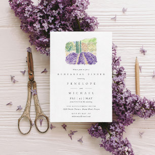 Invitación Curso de agua de los campos de lavanda Ensayo de c