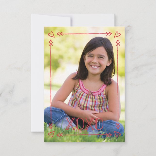 Invitación Curso para San Valentín con marco de flecha - cere (Anverso)