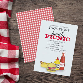 Invitación Curso verano picnic moda Cocina de moda caprichosa