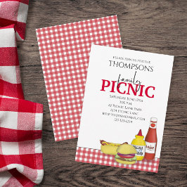 Invitación Curso verano picnic moda Cocina de moda caprichosa