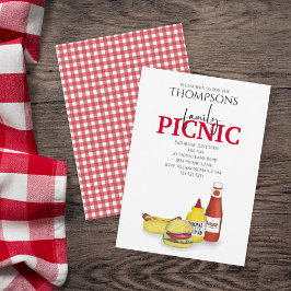 Invitación Curso verano picnic moda Cocina de moda caprichosa