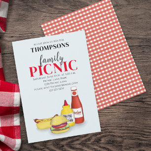 Invitación Curso verano picnic moda Cocina de moda caprichosa