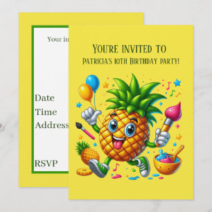 Invitación Curso verano Piña de piña agregar texto