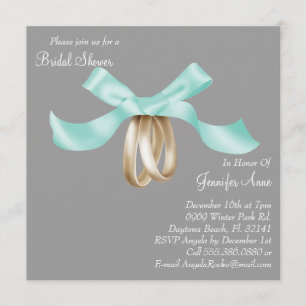 Invitación Curte Corsage Flowers Bridal Shower Invite