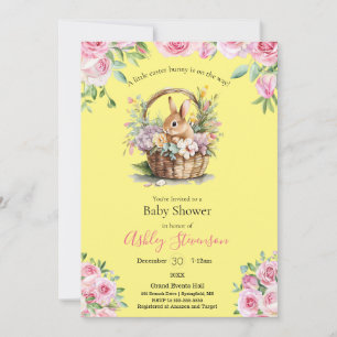 Invitación Curte simplistic Easter bunny Baby Shower Invitati