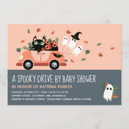 Invitación Curte Spooky Halloween Drive De Rubor Baby Shower