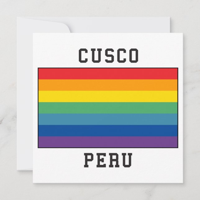 Invitación Cusco, Bandera de Perú (Anverso)