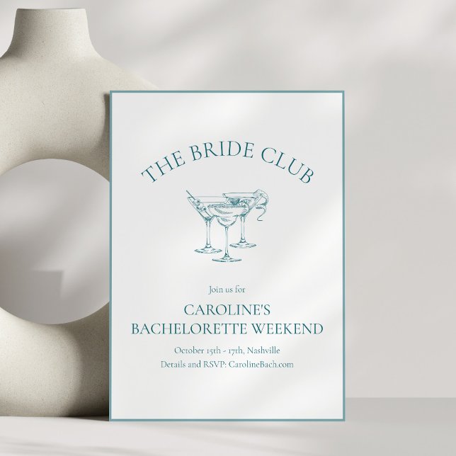 Invitación Custom Bachelorette Party Cocktail Social Club (Subido por el creador)