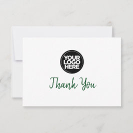 Invitación Custom Business Logo And Message Thank You Card