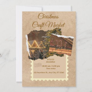 Invitación Custom Christmas Card"  "Elegant Christmas Greetin