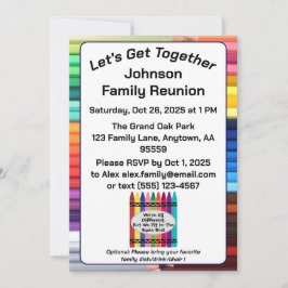 Invitación Custom Family Reunion Invitation Card Digital