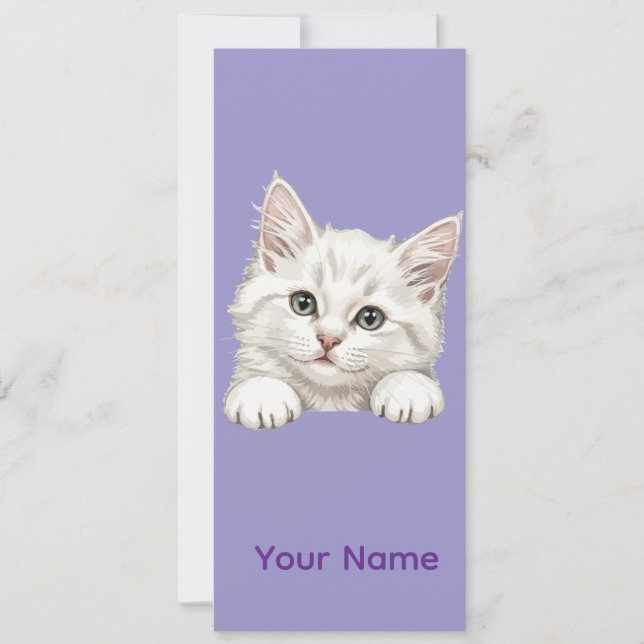 Invitación Custom Name Personalized Kitten Art Gift (Anverso)