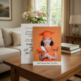 Invitación Custom Photo Kindergarten Graduation 