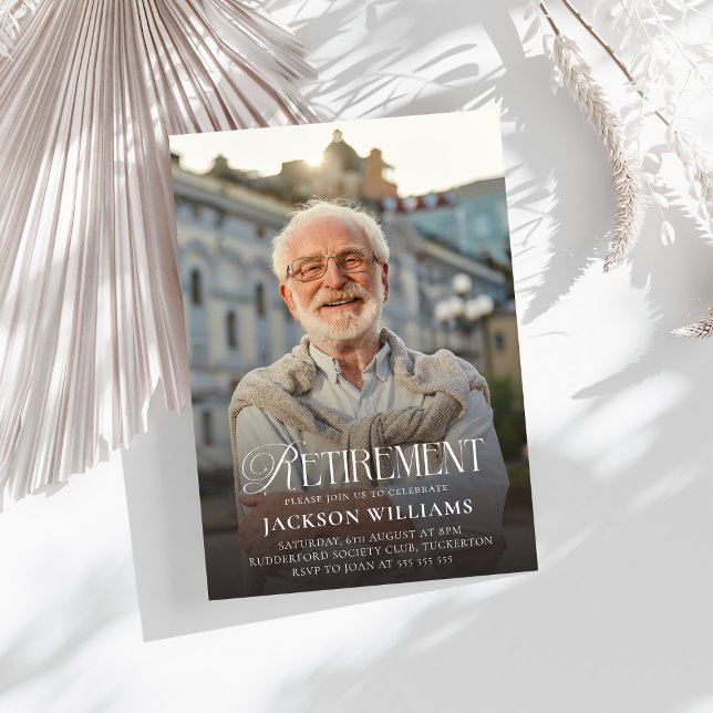 Invitación Custom Photo Retirement Party (Subido por el creador)