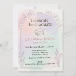 Invitación Customizable College Graduation Announcement Card