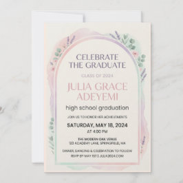 Invitación Customizable College Graduation Announcement Card
