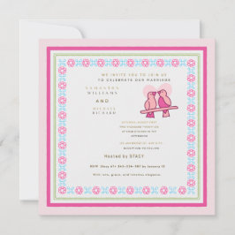 Invitación Customizable Illustrated Couple Modern Marriage An