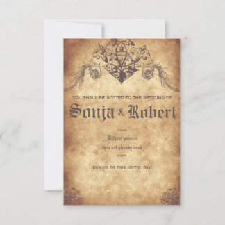 Invitación Customizable Medieval Wedding (no seal)