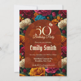 Invitación Customized Carnation Petal Daughter’S Birthday